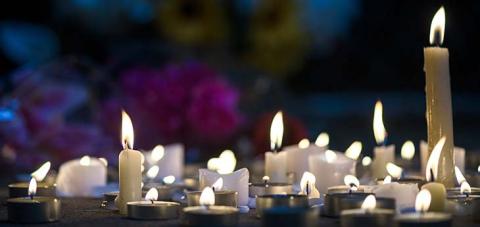 Candles burning
