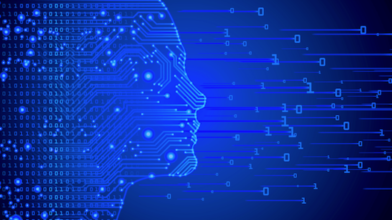 Artistic depiction of machine learning