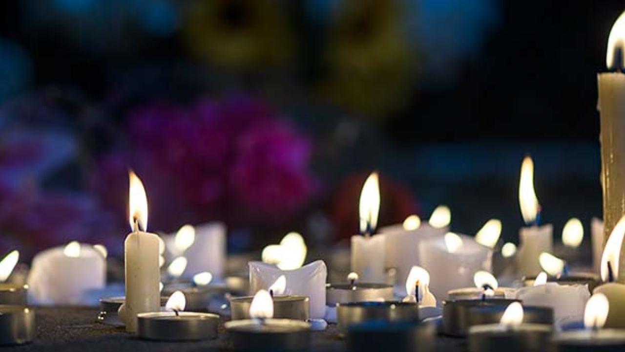 Candles burning