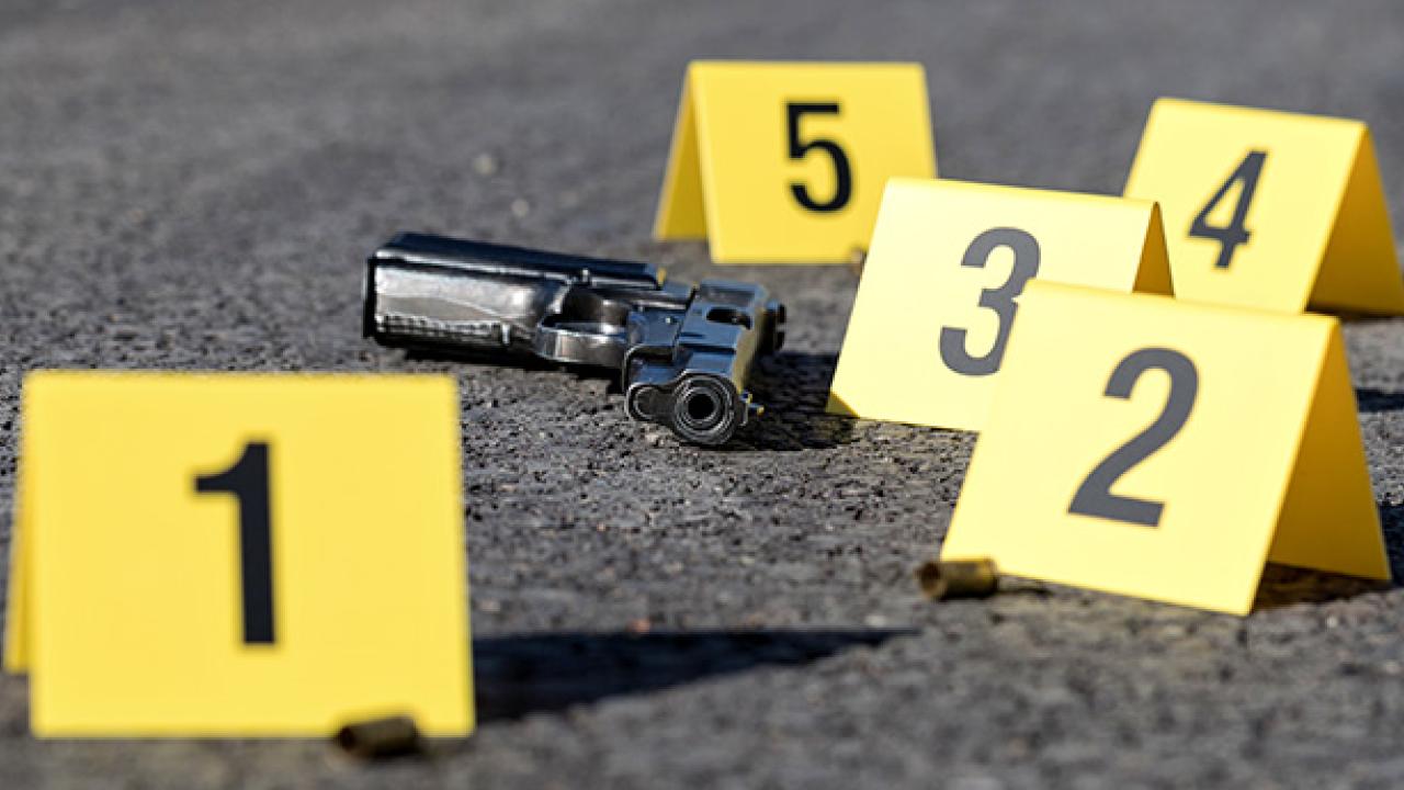Numbers at a crime scene