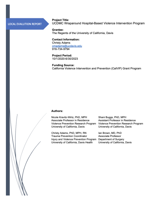 UCDMC Wraparound Evaluation Report